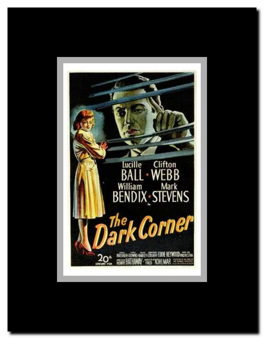 The Dark Corner Framed Movie Poster
