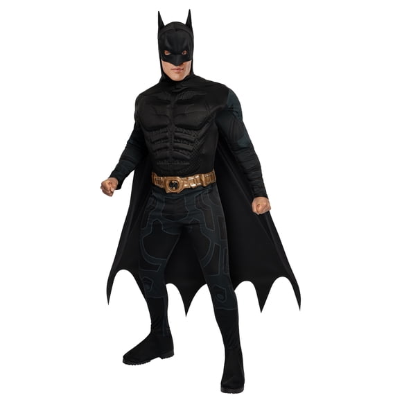 The Dark Knight Batman Deluxe Costume for Adults by Rubies, Men's XL