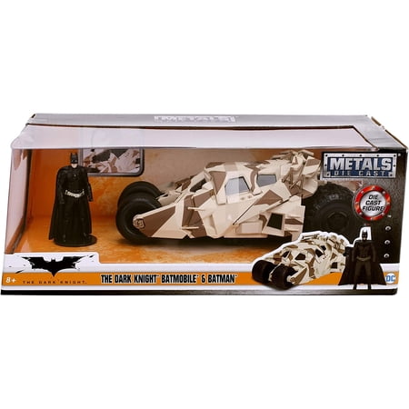 Jada Toys 2008 Dark Knight Camouflage Batmobile, 1:24 Scale Die-cast Car & 2.75" Batman Figure
