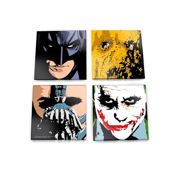 The Dark Knight (Gotham's Icons) StarFire Prints Glass Coaster Set SPCSTR476