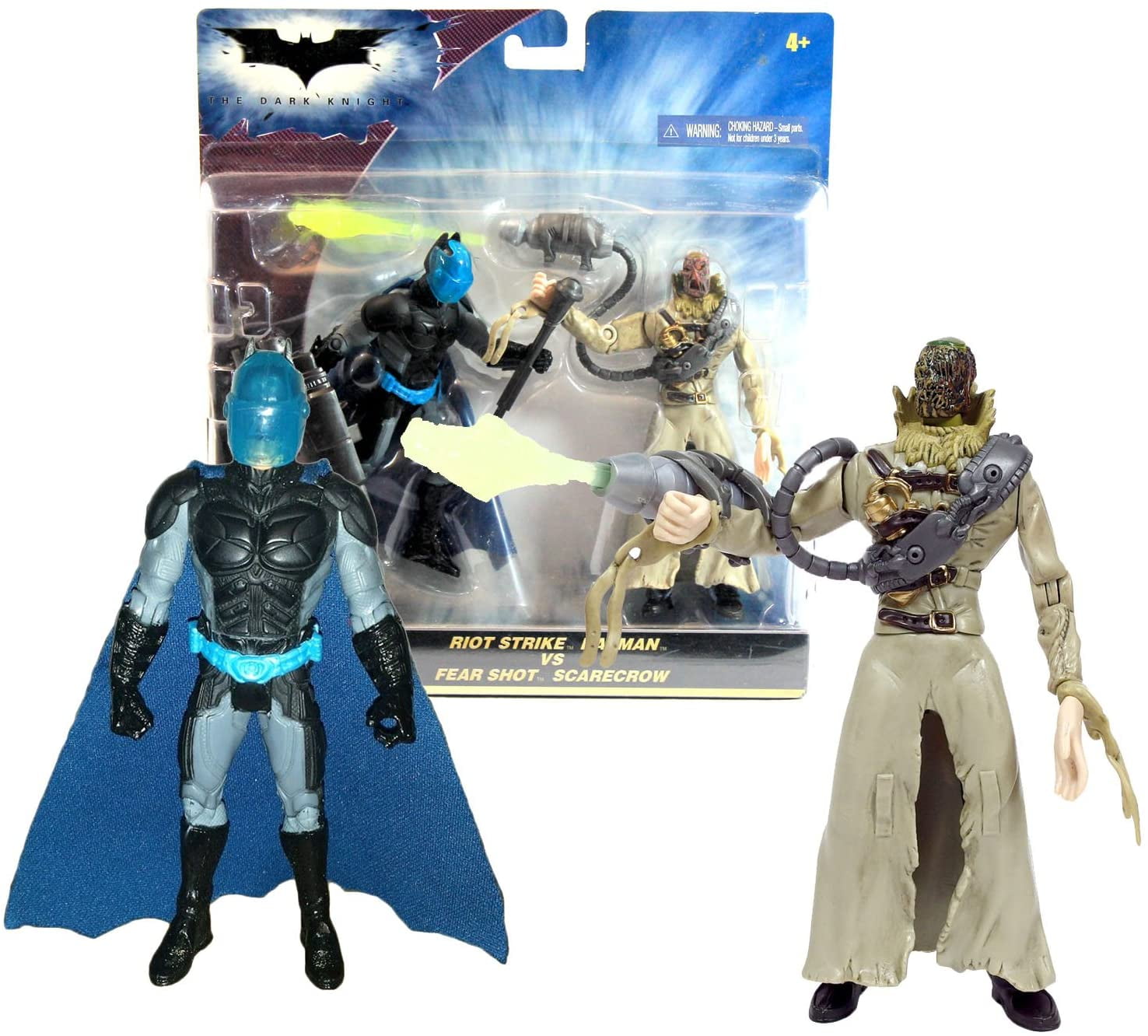 The Dark Knight - Riot Strike Batman vs Fear Shot Scarecrow - Walmart.com