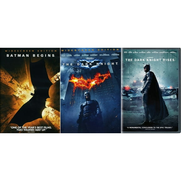 The Dark Knight Trilogy Batman Begins The Dark Knight The Dark Knight Rises 3 DVD Set