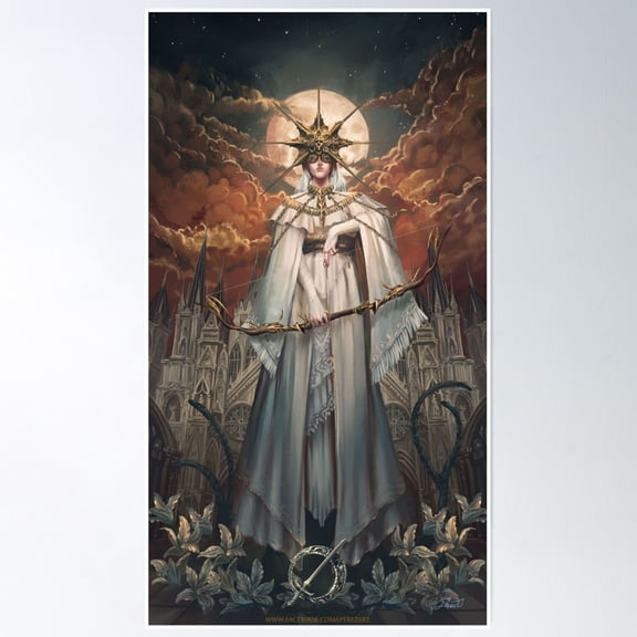 The Dark Sun Gwyndolin Poster Wall Art, Modern Wall Decor, 24x36 UNFRAMED