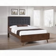 thumbnail image 1 of Dark Walnut Carson Carrington Queen Platform Bed for Elegant Bedroom, 1 of 11