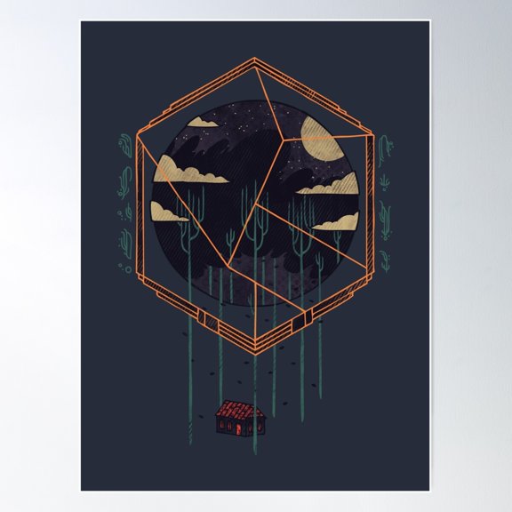 The Dark Woods Poster Wall Art, Modern Wall Decor For Living Room Bedroom, 8x12 UNFRAMED