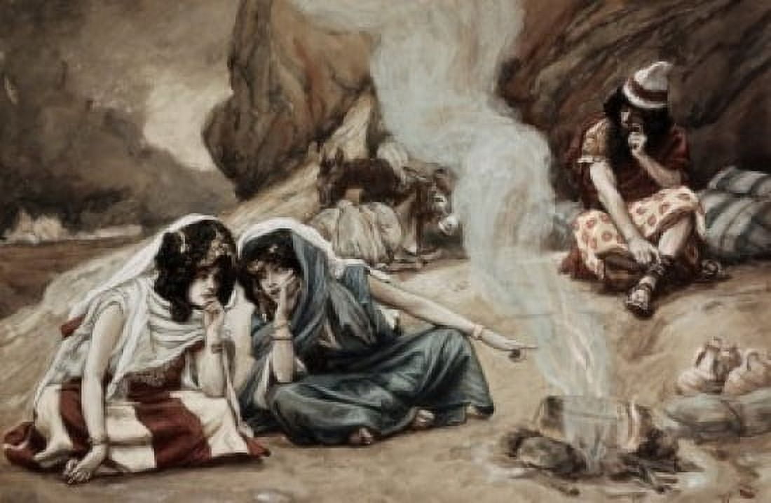 The Daughters of Lot James Tissot (1836-1902French) Jewish Museum New York Canvas Art - James Tissot (18 x 24)
