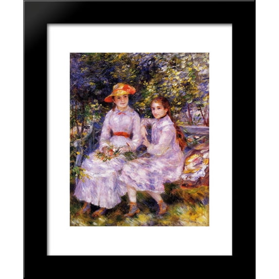 The Daughters of Paul Durand Ruel (Marie Theresa and Jeanne) 20x24 Framed Art...
