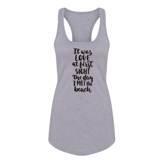 The Day I Met The Beach Racerback Tank Women -Image by Shutterstock, Female Small