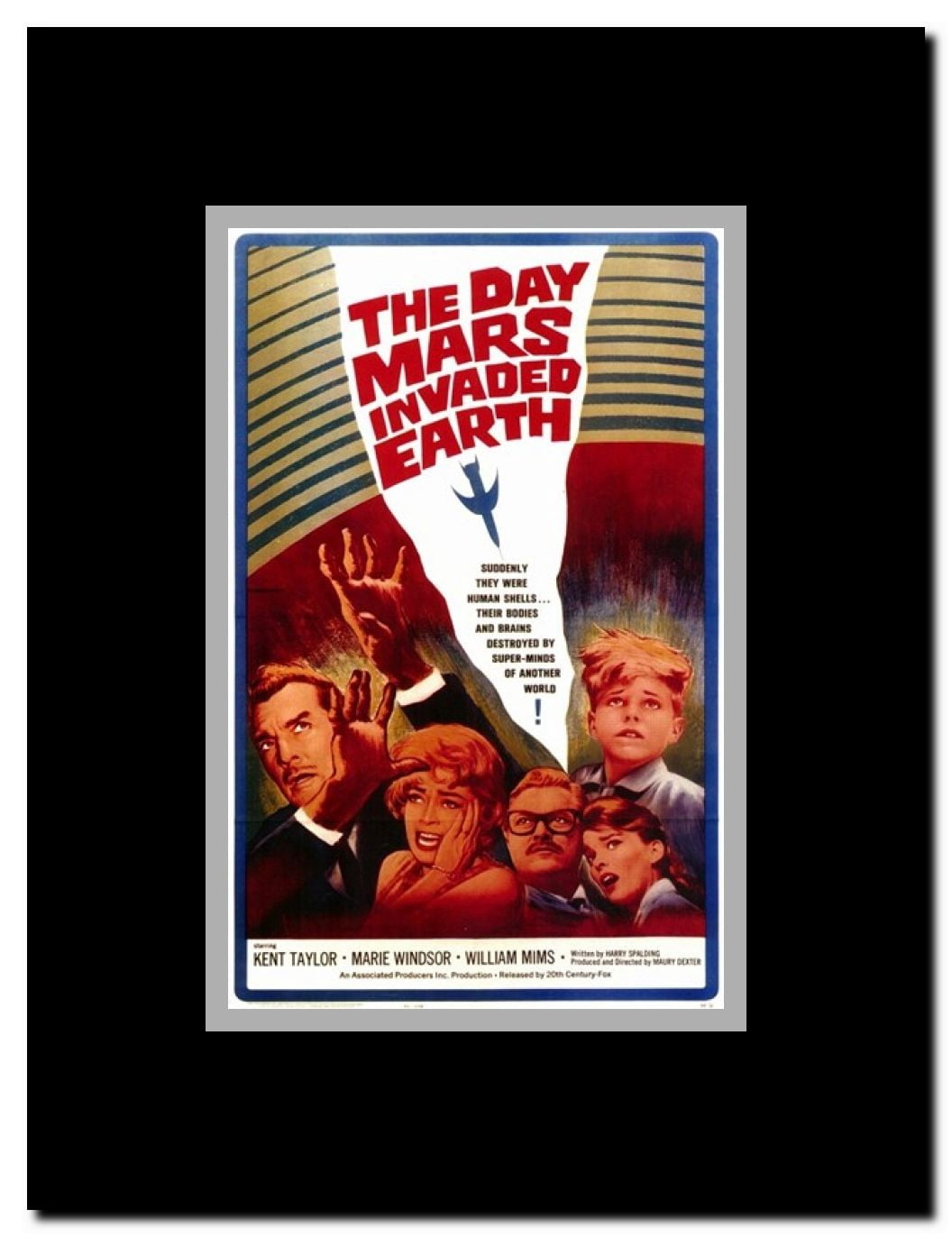 The Day Mars Invaded Earth Framed Movie Poster