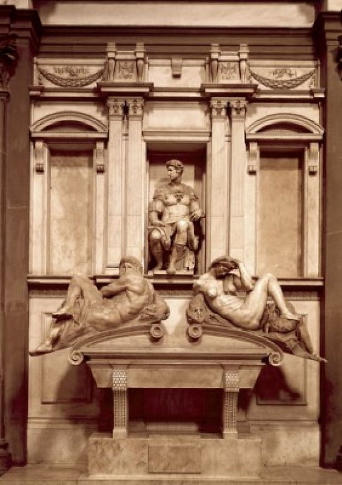 The Day & Night Michelangelo Buonarroti (1475-1564 Italian) Medici Chapel Florence Italy Canvas Art - Michelangelo Buonarroti (18 x 24)