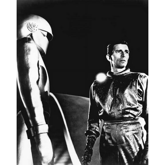 The Day The Earth Stood Still 1951 Michael Rennie with Gort by craft poster