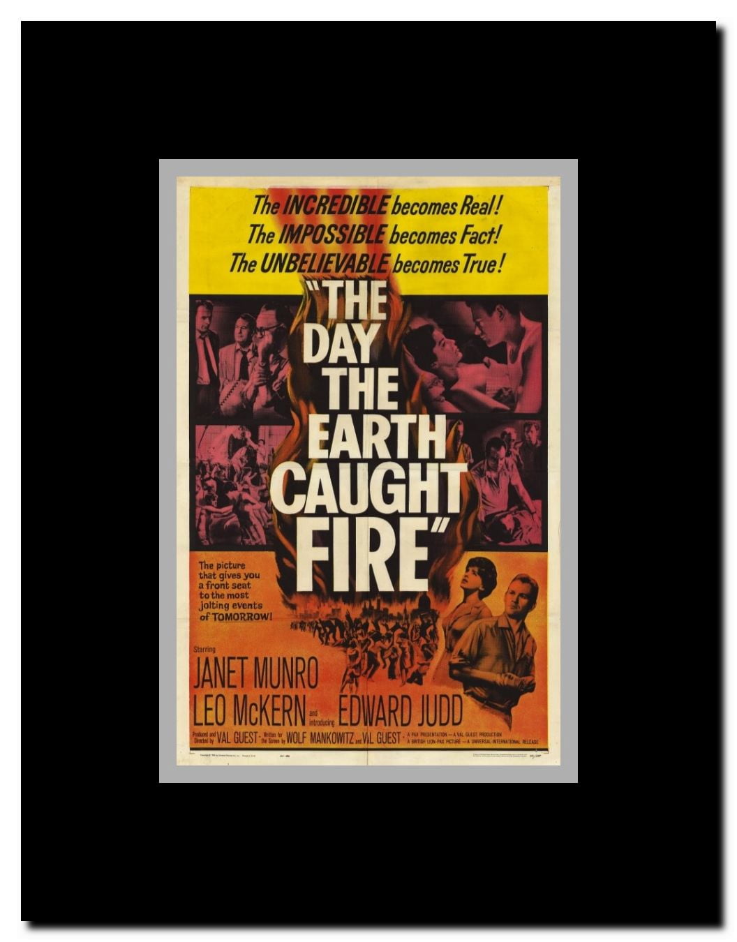 The Day the Earth Caught Fire Framed Movie Poster
