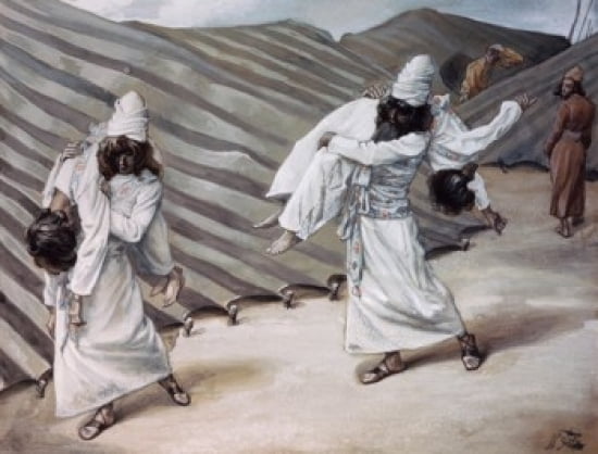The Dead Bodies Carried Away James Tissot (1836-1902 French) Jewish Museum New York City Canvas Art - James Tissot (18 x 24)