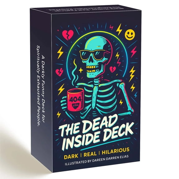 The Dead Inside Deck Tarot Cards , 54 Cards 13x8cm, Skeletal Divination Oracle, Meet Death Below Decks, Card Games