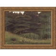 thumbnail image 1 of The Dead Knight 24x18 Gold Ornate Wood Framed Canvas Art by Robert Bateman, 1 of 2
