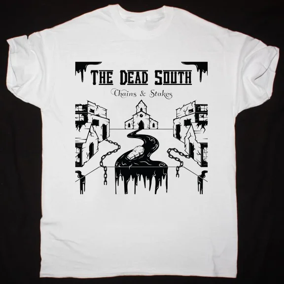 The Dead South - Chains & Stakes Unisex White T-Shirt Size S-5XL
