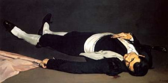 The Dead Toreador Canvas Art - Edouard Manet (10 x 20)