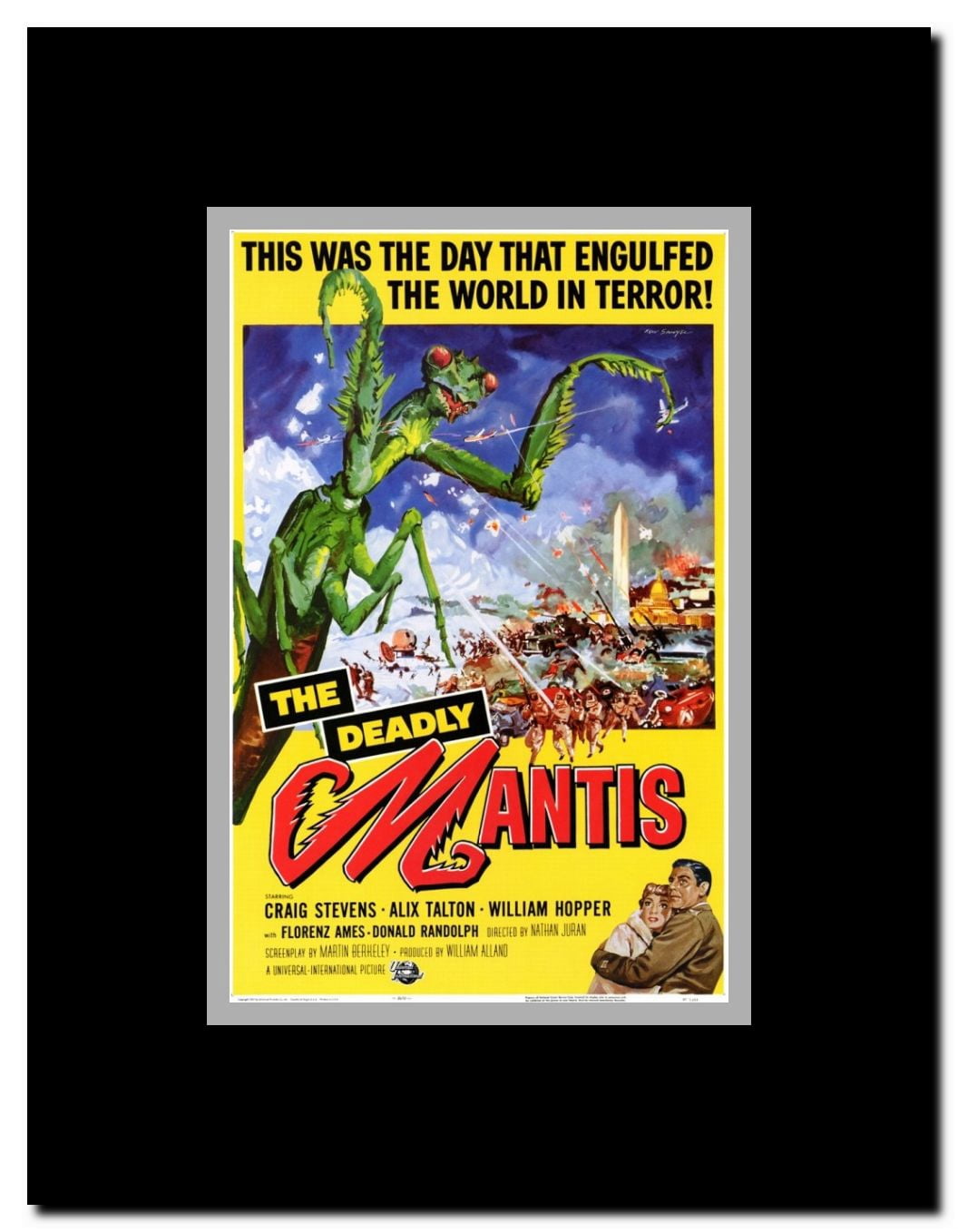 The Deadly Mantis Framed Movie Poster