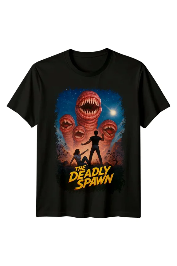 The Deadly Spawn (1983) Movie Poster Inspired T-Shirt Retro 80s Tee
