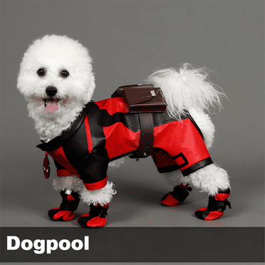 The Deadpool 3 Dogpool Suit for Dogs, Pet Cosplay Costume for Halloween