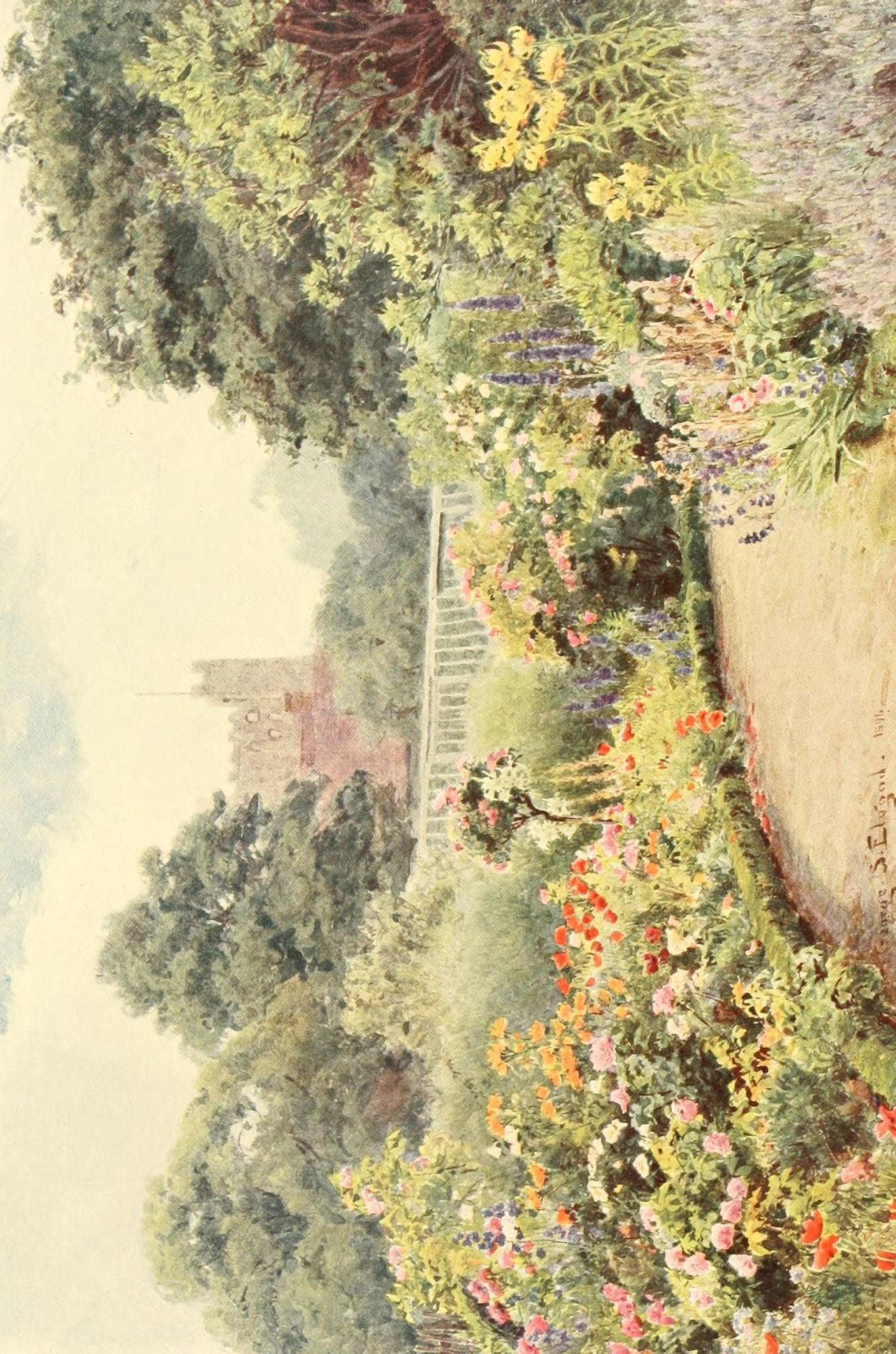The Deanery Garden Canvas Art - George S Elgood (18 x 24)