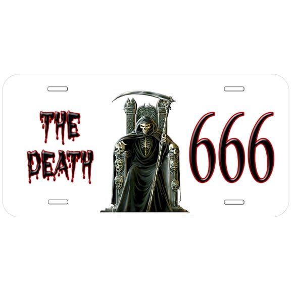 The Death 666 Novelty Car Auto License Plate