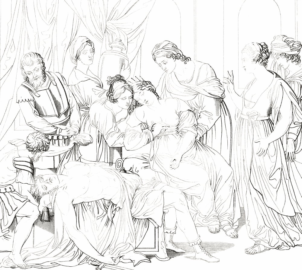 The Death Of Cleopatra Cleopatra Vii Philopator C 69 Bc Canvas Art - Ken Welsh Design Pics (30 x 26)
