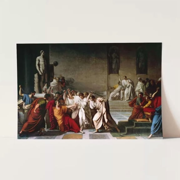 The Death Of Julius Caesart Assassination Rome History Wall Art Poster