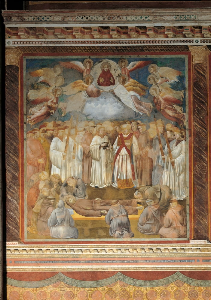 The Death Of St Francis Canvas Art - (18 x 24)