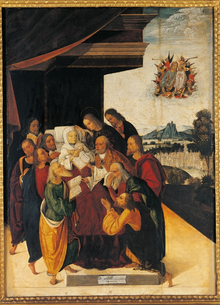 The Death Of The Virgin Canvas Art - (24 x 36)