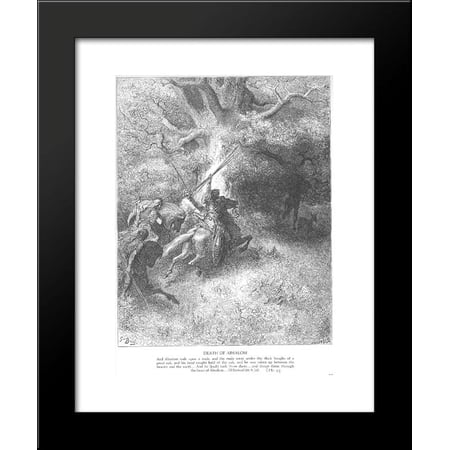 The Death of Absalom 20x24 Framed Art Print by Gustave Dore