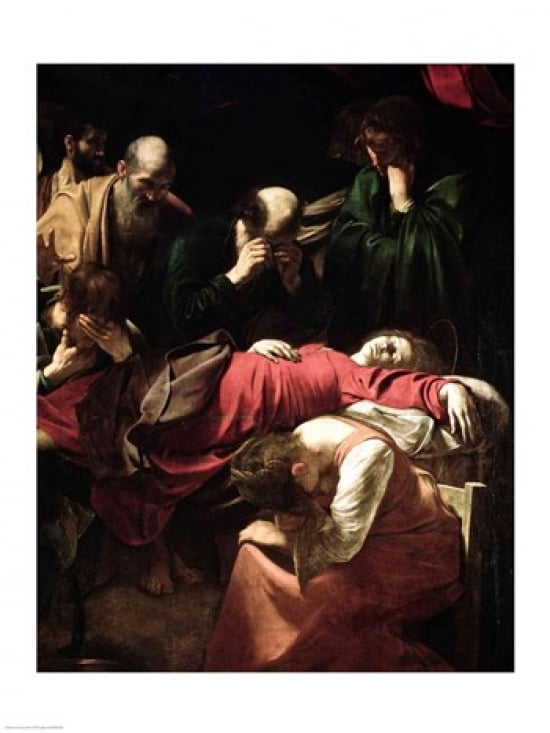 The Death of the Virgin 1605-06 Canvas Art - Caravaggio (18 x 24)