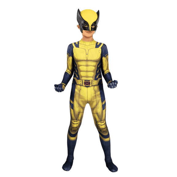 The Dedpool 3 Wolver1ne Haloween Cospaly Bodysuit, Polyester Elastic Outdoor Activities Out fit Clothing