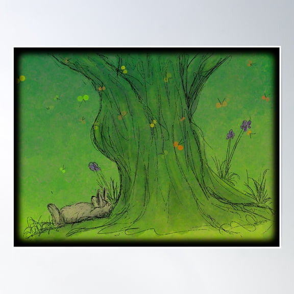 The Deep Green Haze Poster Wall Art, Modern Wall Decor, 12x18 UNFRAMED