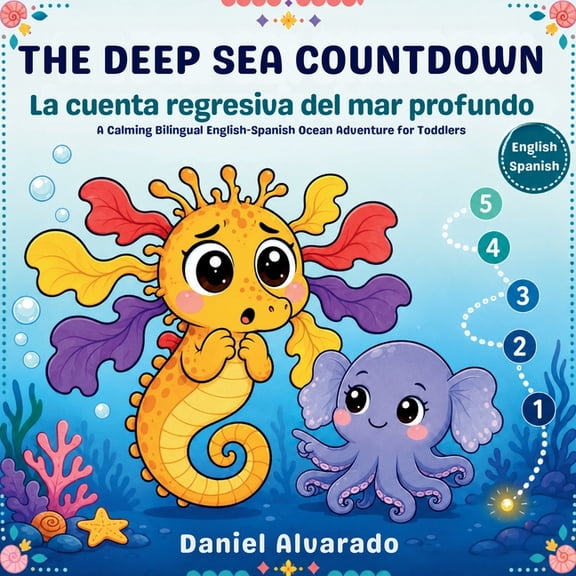 Lalo's Calm Ocean - El Ocano Tranquilo The Deep Sea Countdown: A Calming Ocean Adventure for Toddlers, (Paperback)
