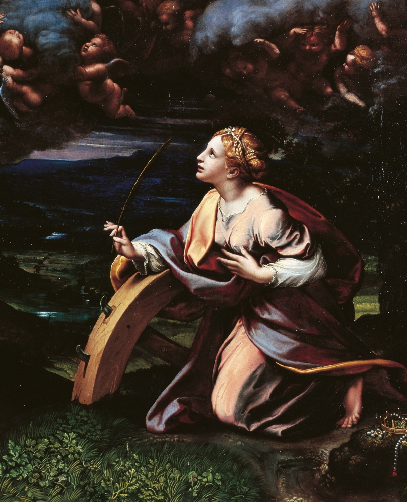 The Deisis With Sts Paul And Catherine Canvas Art - (18 x 24)