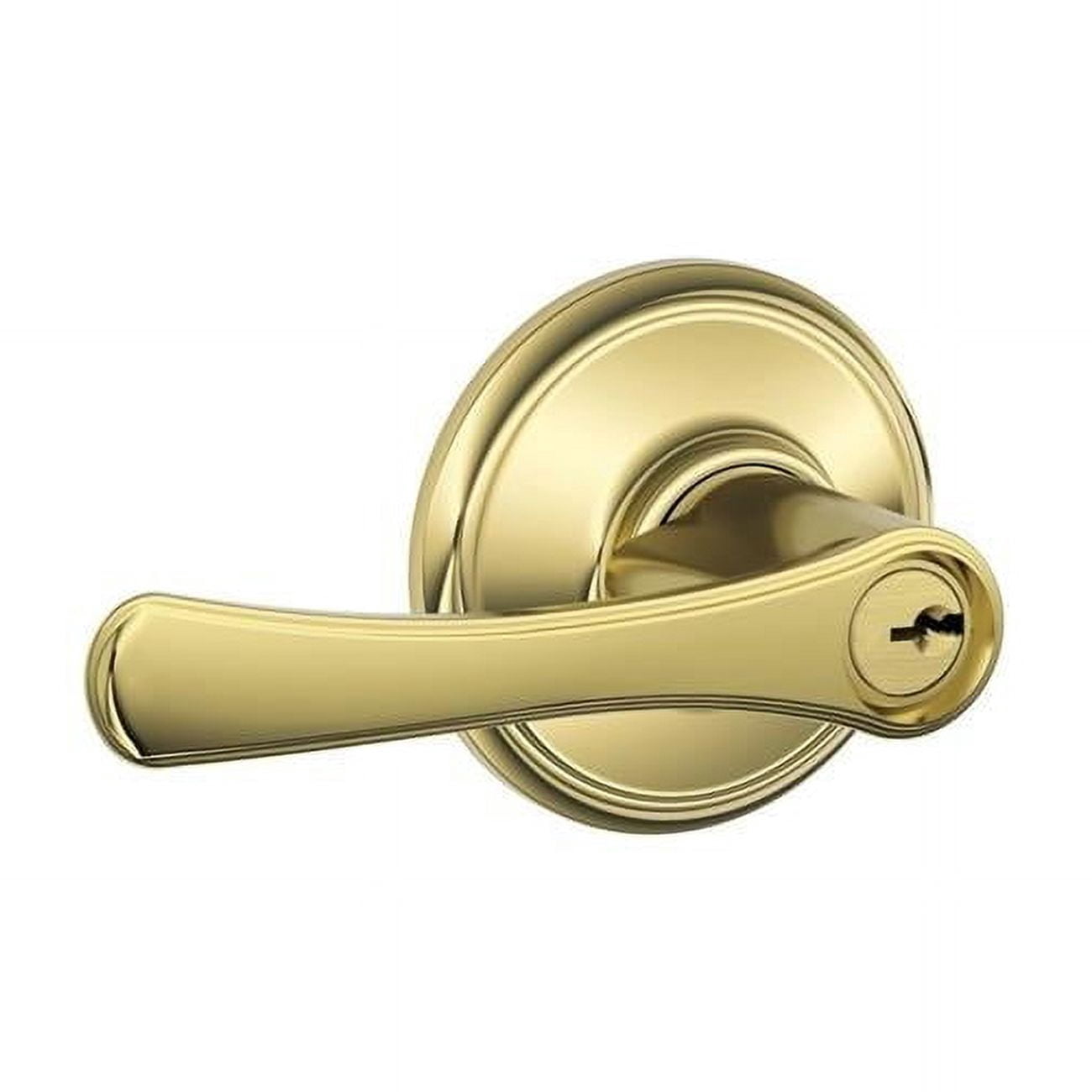 The Delaney 100TBRUS3 Entrance Door Knob Bright Brass Box Pack