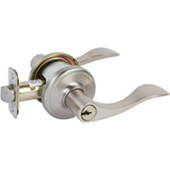 The Delaney 318820 Grade 2 Lashbrook Keyed Entry & Deadbolt, Satin Nickel