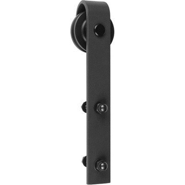 Delaney Black Barn Door Hardware Kit with 8' Track