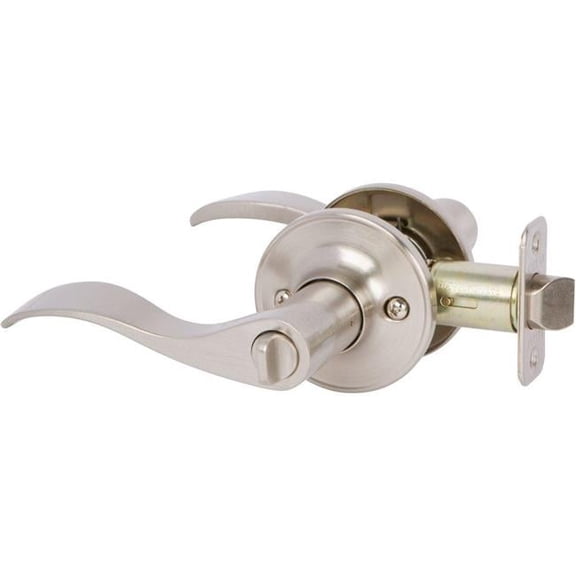 The Delaney Polished Brass Privacy Lever Reversible