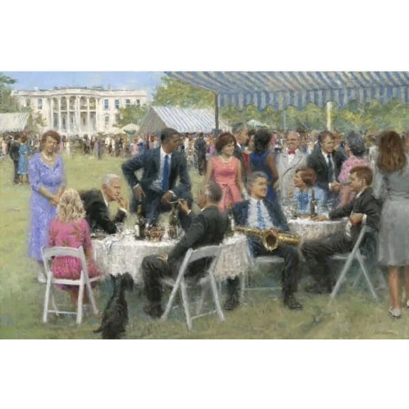 The Democratic Party by Andy Thomas - Canvas Giclee Limited Edition Signed & Numbered 2021 20x30 - Premium Art for Collectors - 1 Unit per pack