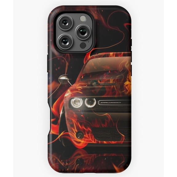 The Demon Challenger Muscle Car H1206 Slim Protective Case for iPhone 17 16 15 14 13 12 11 Pro Max