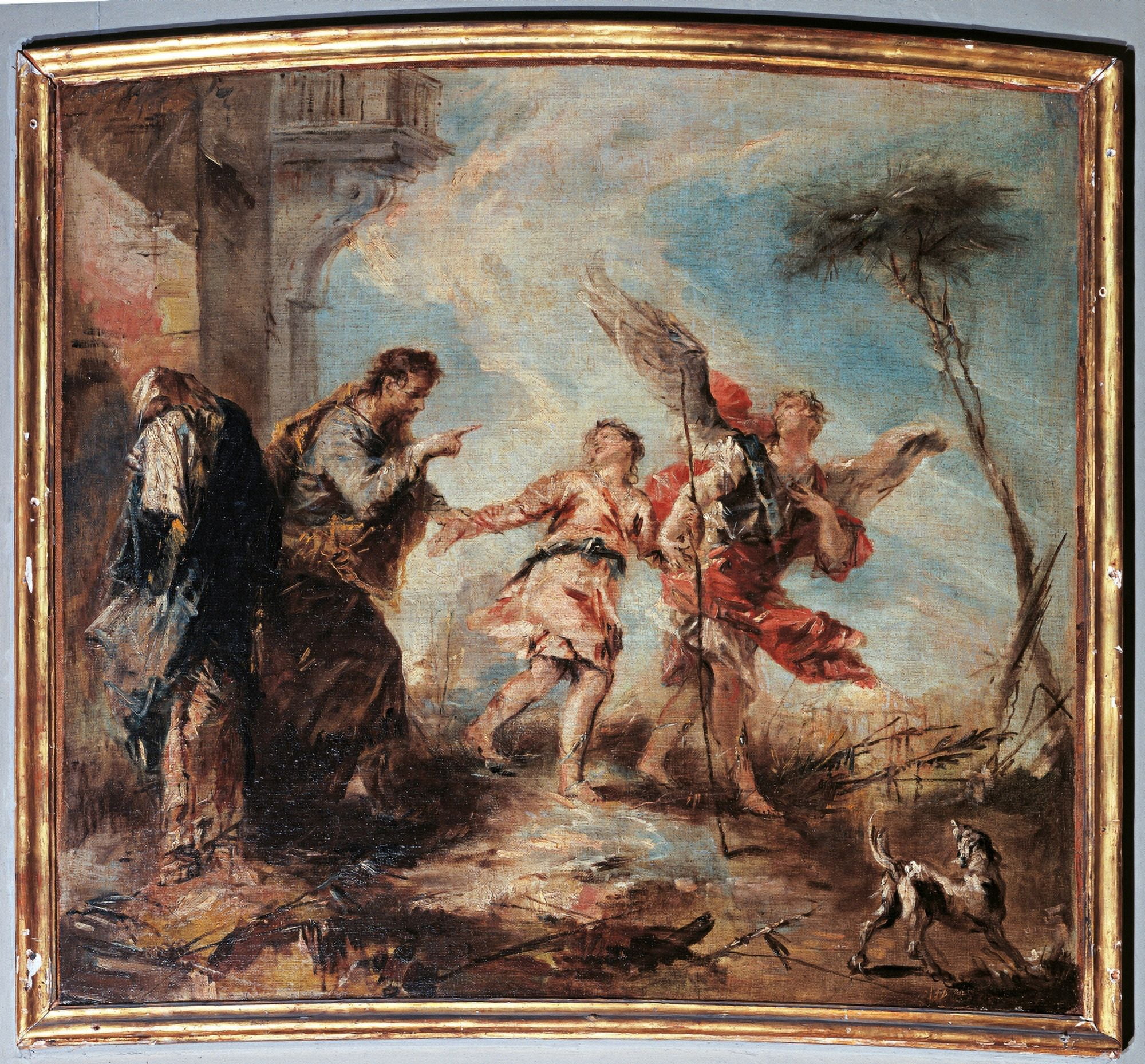 The Departure Of Tobias Canvas Art - (36 x 24)