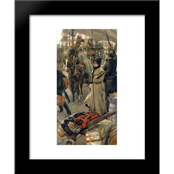 The Departure Platform, Victoria Station 20x24 Framed Art Print by James Tissot