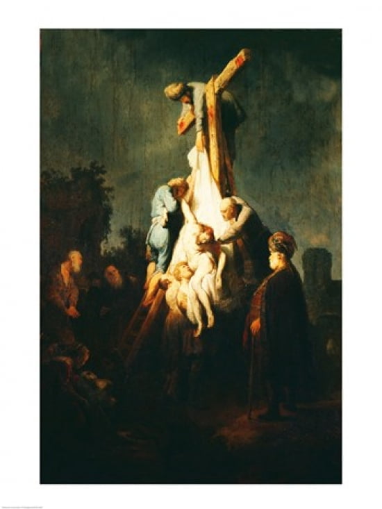 The Deposition Canvas Art - Rembrandt van Rijn (18 x 24)