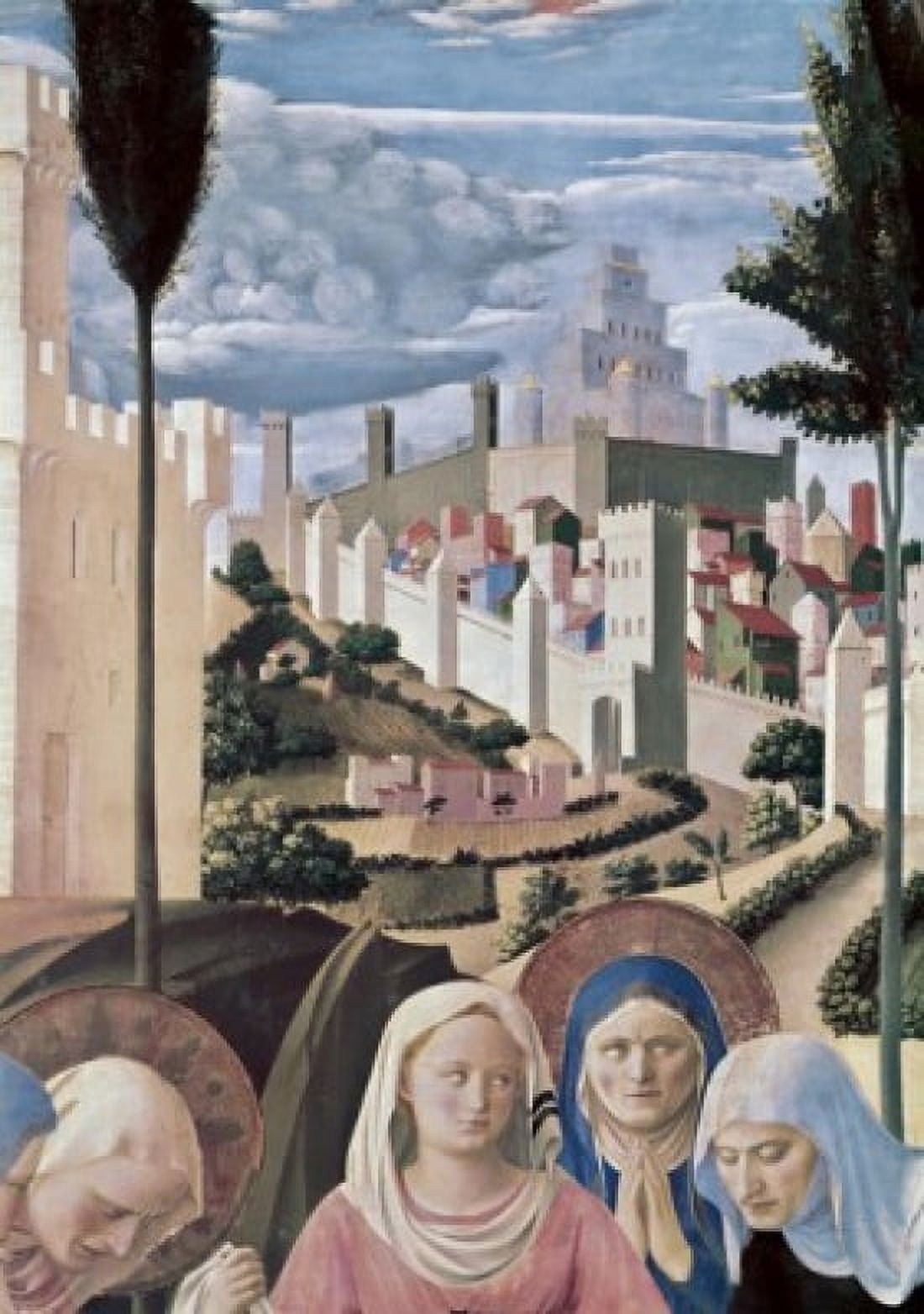 The Deposition Detail 3 1438-1445 Fra Angelico (ca1395-1455 Italian) Fresco Museo di San Marco Florence Italy Canvas Art - Fra Angelico (18 x 24)