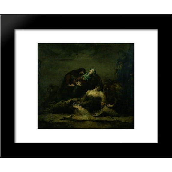 The Deposition from the Cross 20x24 Framed Art Print by Ribot, Theodule