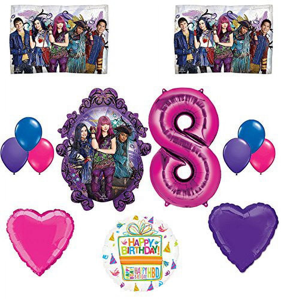 1set Disney Descendants Balloon Birthday Banners Party Balloon