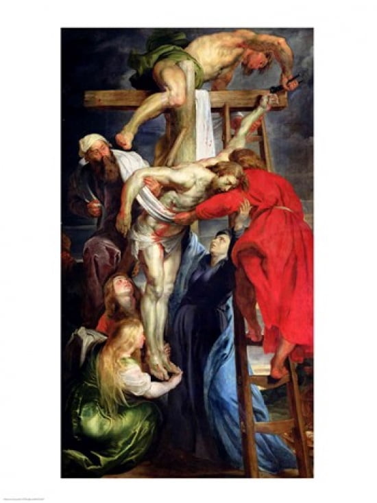 The Descent from the Cross Canvas Art - Peter Paul Rubens (18 x 24)
