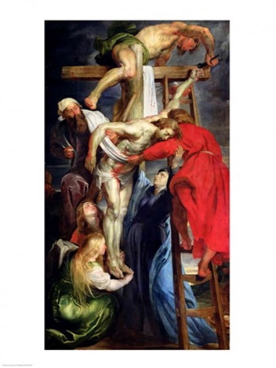 The Descent from the Cross Canvas Art - Peter Paul Rubens (24 x 36)